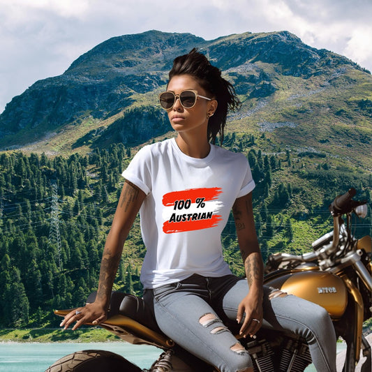 100% Austrian T-Shirt | Österreich | Vollblut-Österreicher-innen | Unisex